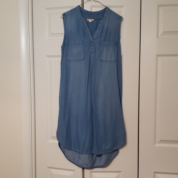 High low jean dress - Picture 1 of 2